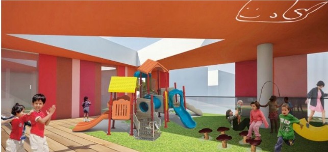 הדמיית טיפת חלב וקומפלקס גנים חדש ברחוב החיל (2)