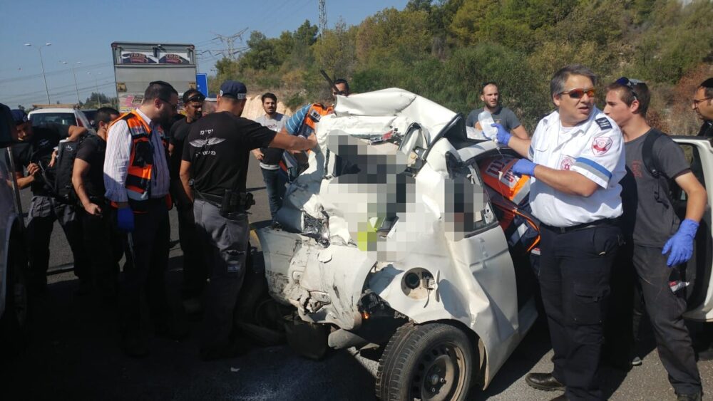 תאונת דרכים קסם כונני מד"א הצלה פתח תקווה