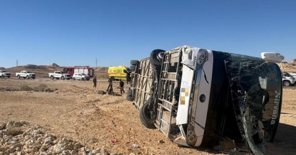 bus accident mizpe ramon