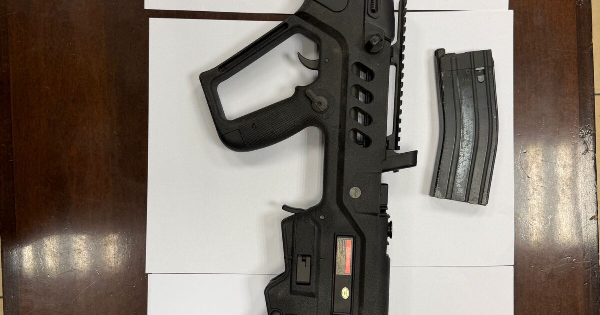 stolen army gun