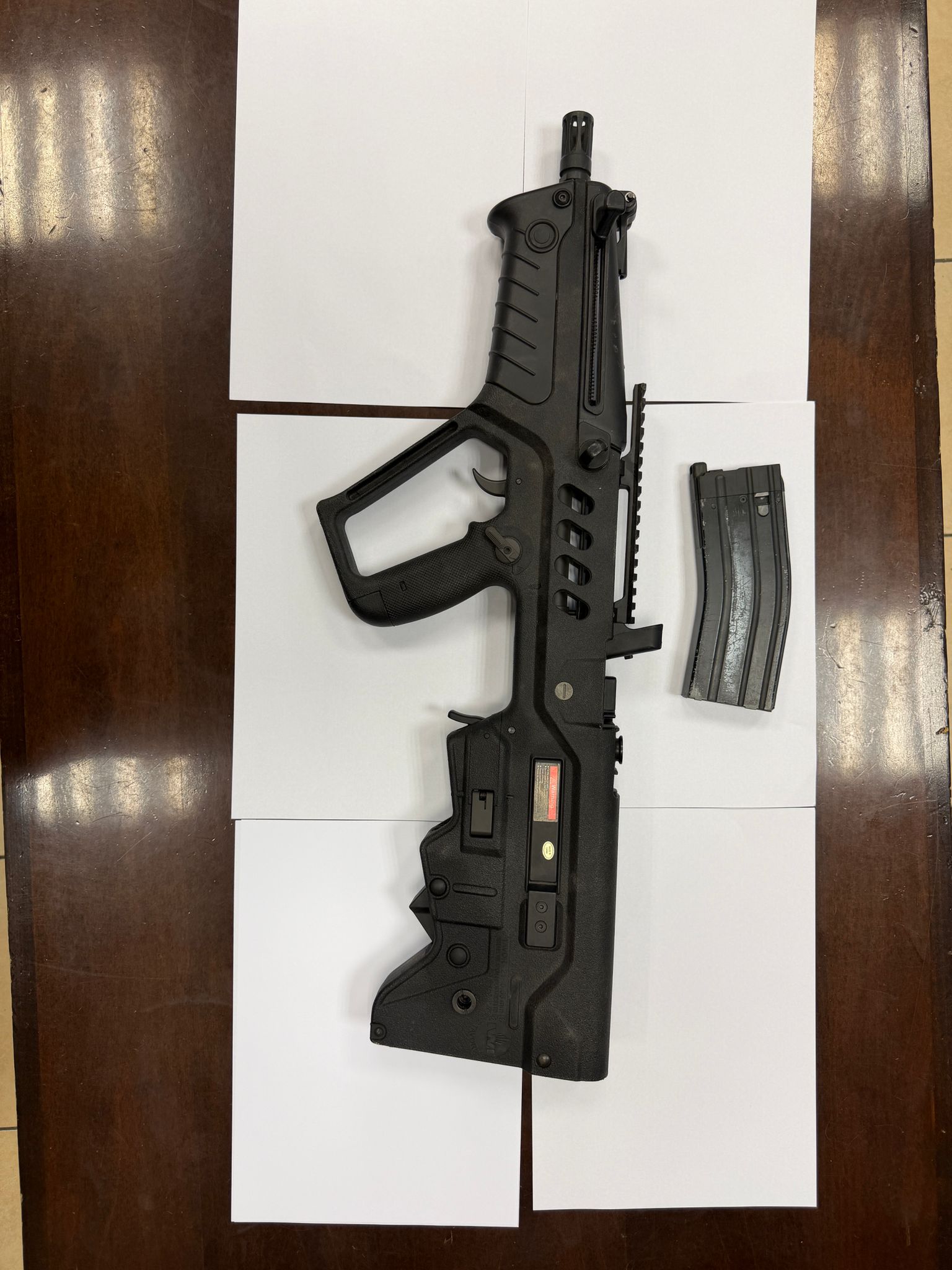 stolen army gun