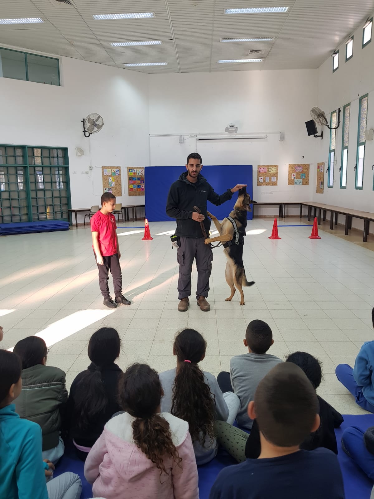 מאלף כלבים בבית ספר אשלים (2)
