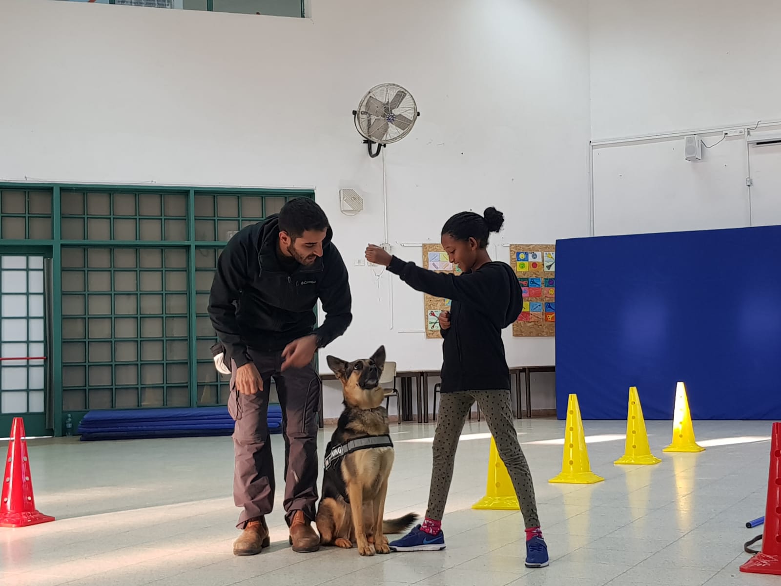 מאלף כלבים בבית ספר אשלים (3)