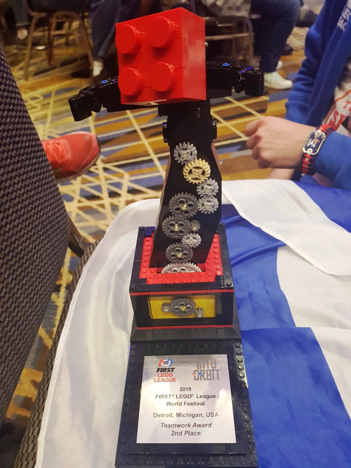 נבחרת הרובוטיקה של ביהס גורדון מחולון זוכי המקום השני בתחרות בינלאומית בארהב (1)