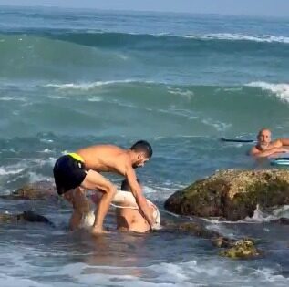bat yam beach rescue