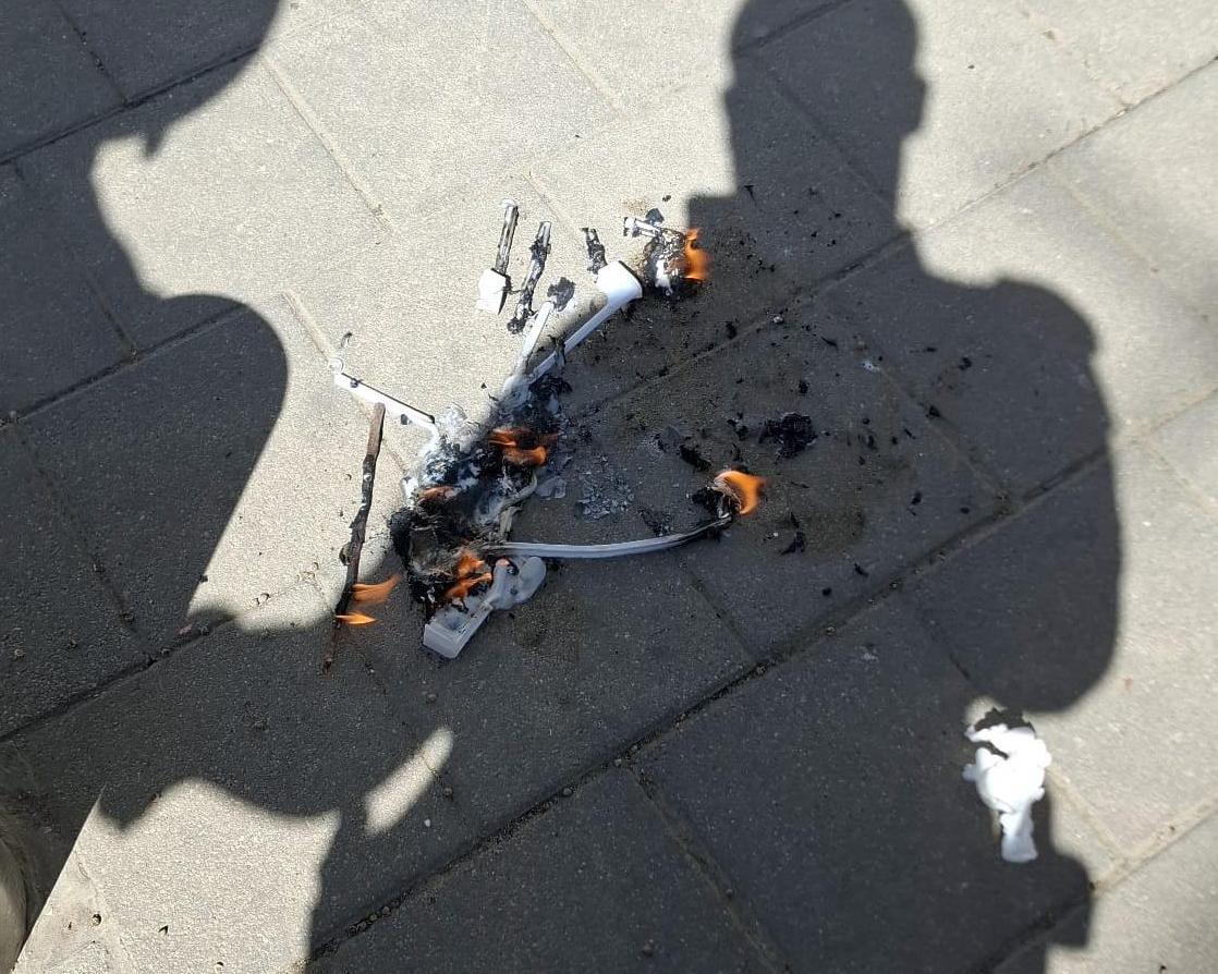 burn flag jerus