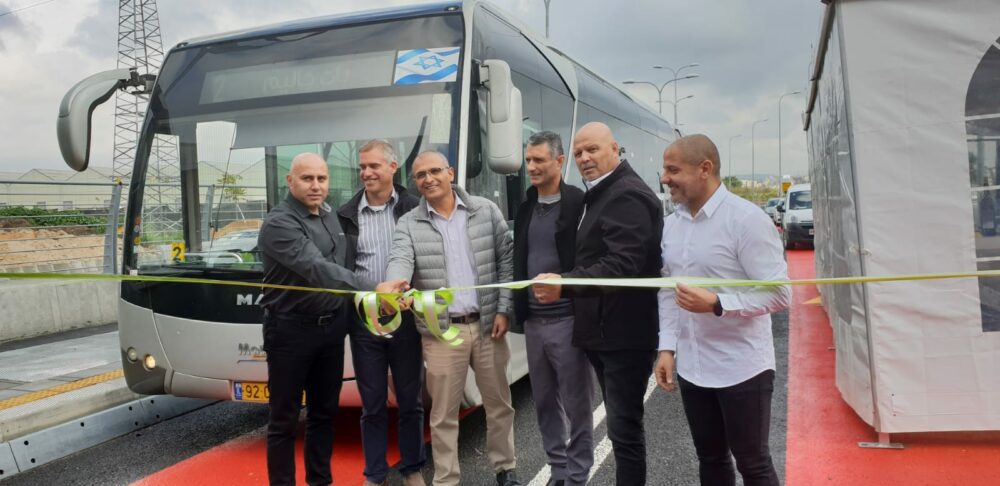 גזירת סרט קו 2 המטרונית
