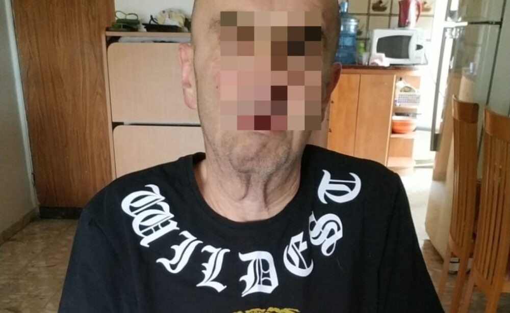 א'. "לא מסוגל לקיים חיים רגילים, הפך לנכה בלי יכולת ללכת, לאכול ועם כאבים עזים". צילום: עצמי