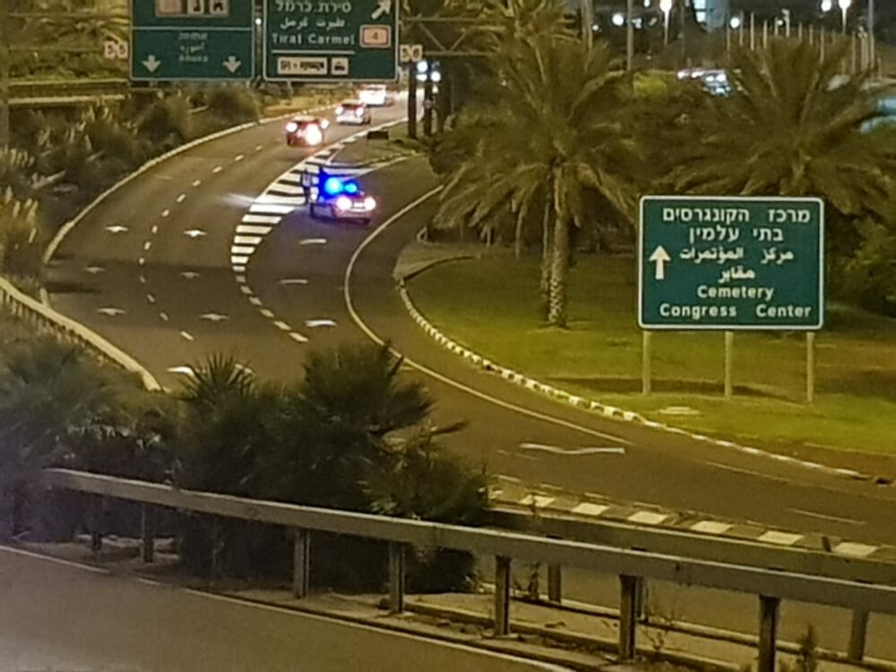 חסימת צומת מת"ם על ידי המשטרה. צילום: רשת ניוזים