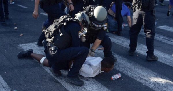 16 עצורים בעימותים של המפגינים מול כוחות המשטרה. צילום: דוברות המשטרה