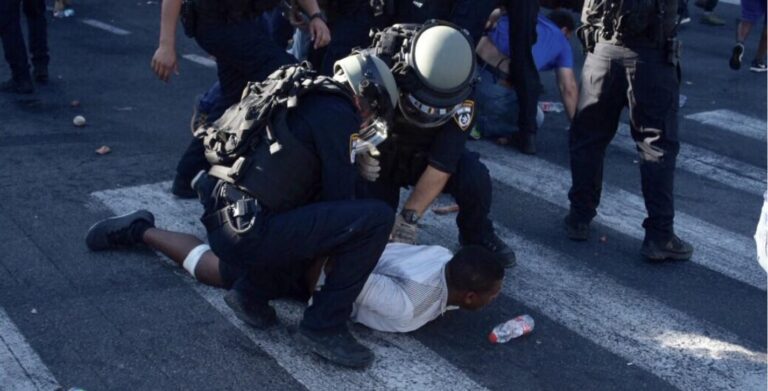 16 עצורים בעימותים של המפגינים מול כוחות המשטרה. צילום: דוברות המשטרה