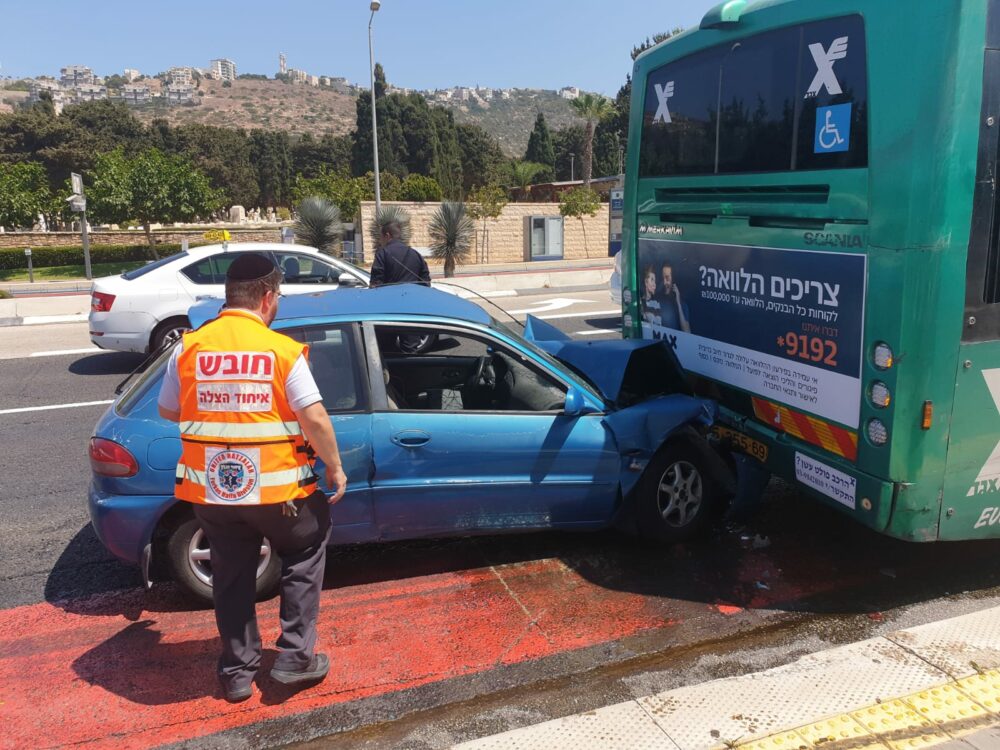 מסלול התחבורה הציבורית נסגר במקום. צילום: איחוד הצלה