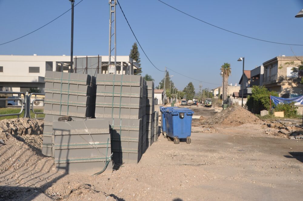 עבודות חידוש התשתיות הנרחבות ברחוב יחיא צאלח. צילום: עיריית קריית אתא