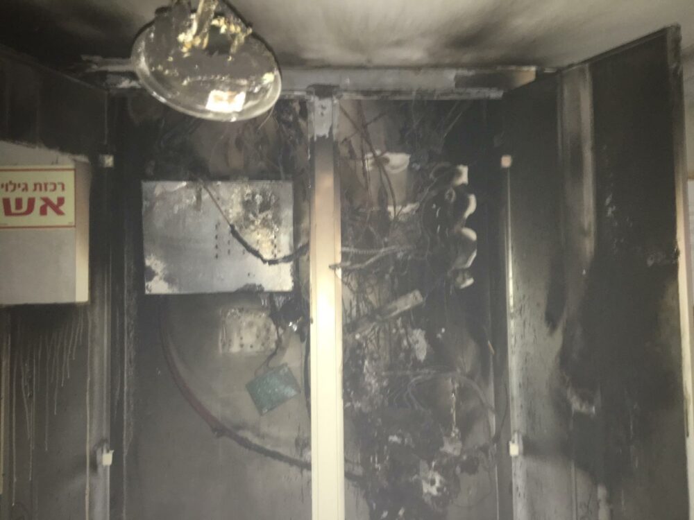 הדיירים התבקשו להסתגר בביתם. צילום: דוברות כיבוי חוף