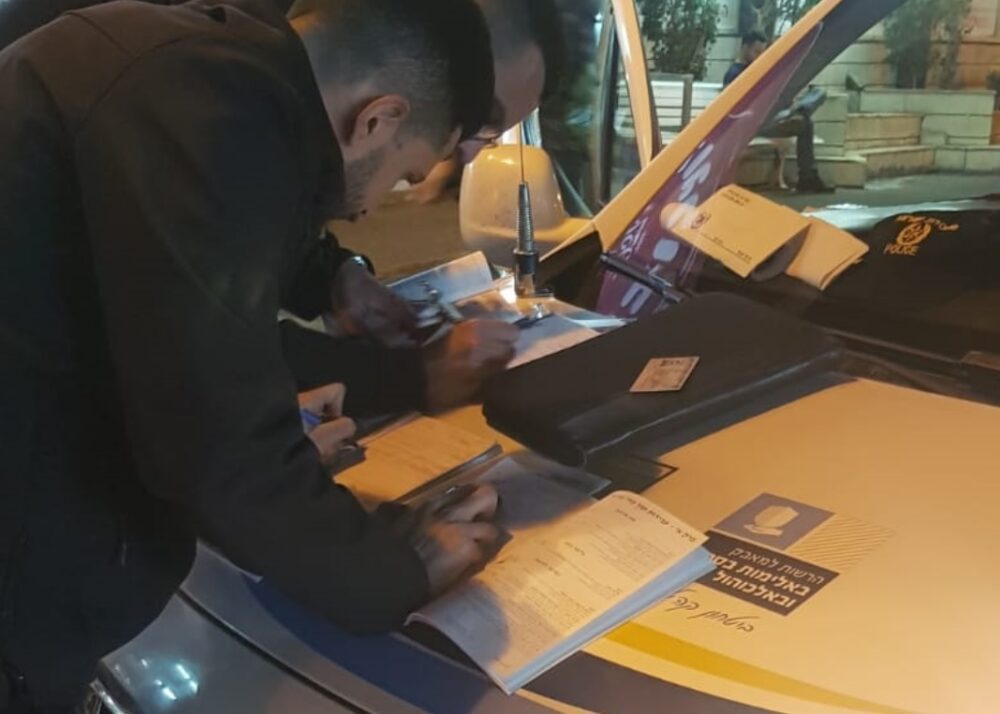 נתפס נהג שהיה תחת השפעת סמים. צילום: דוברות המשטרה