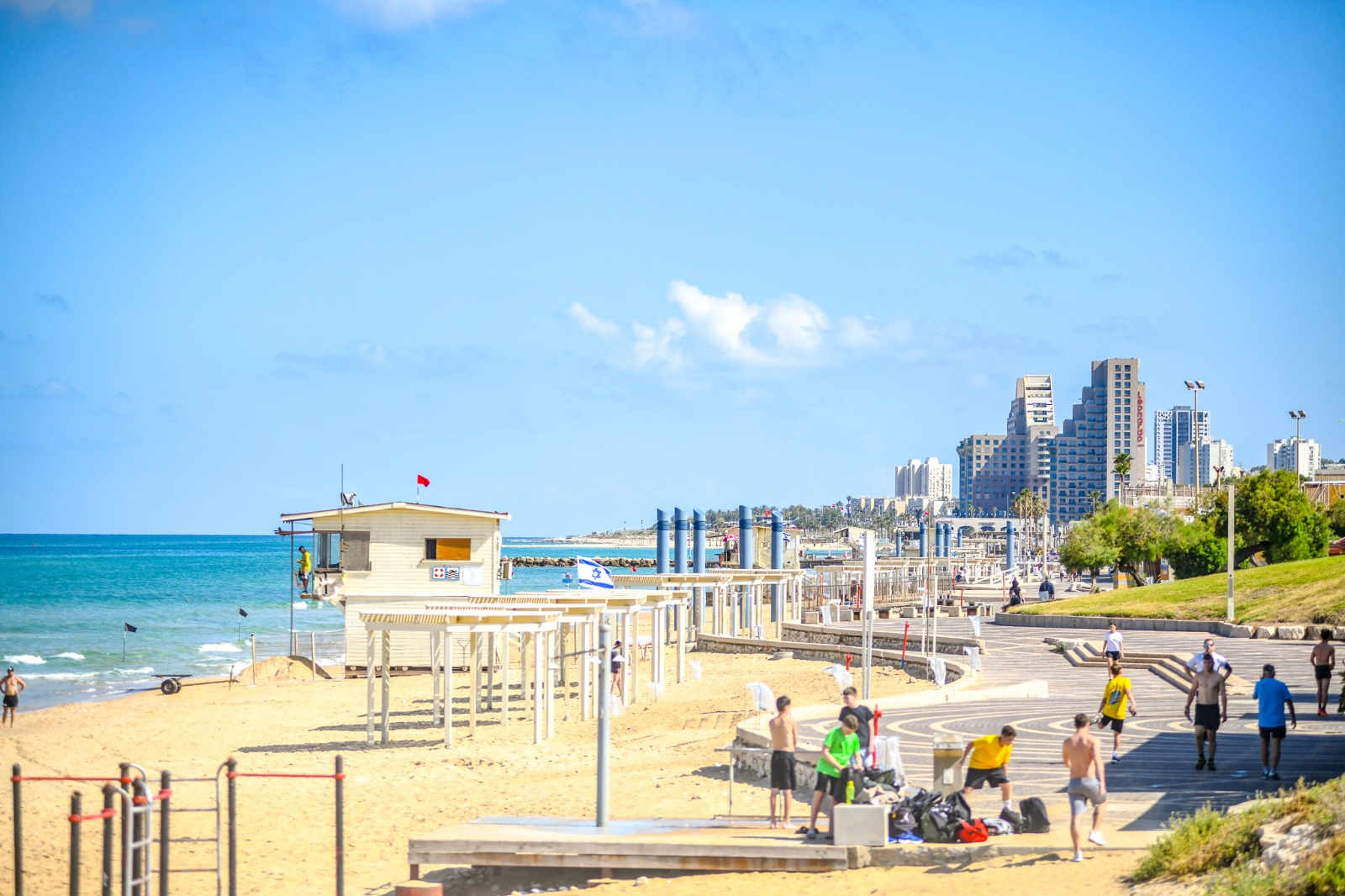 haifa beach winter