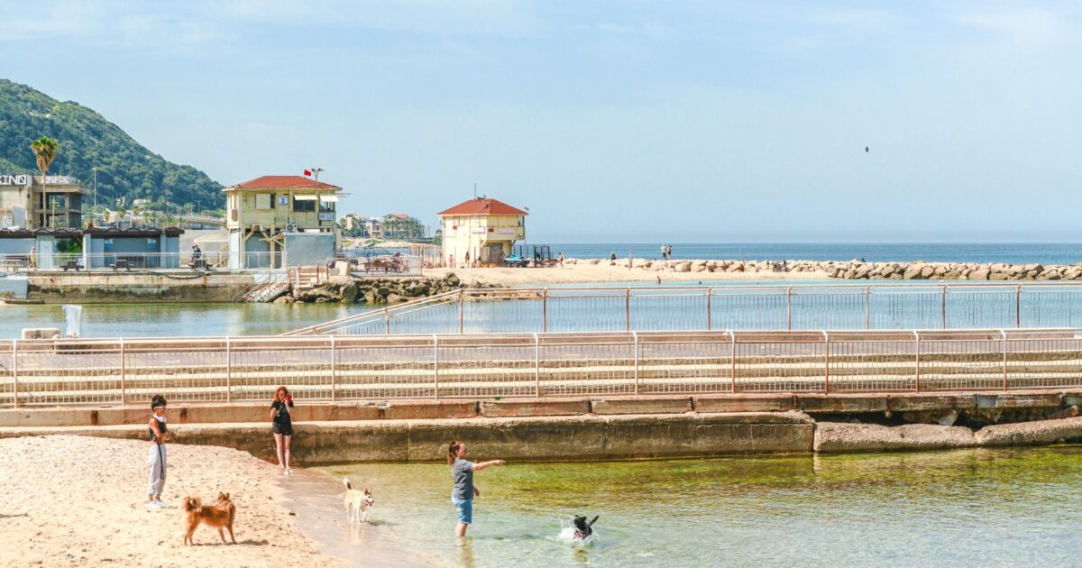 beach haifa winter