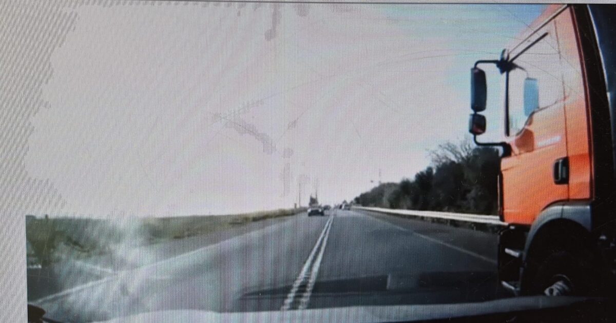 truck get off the road