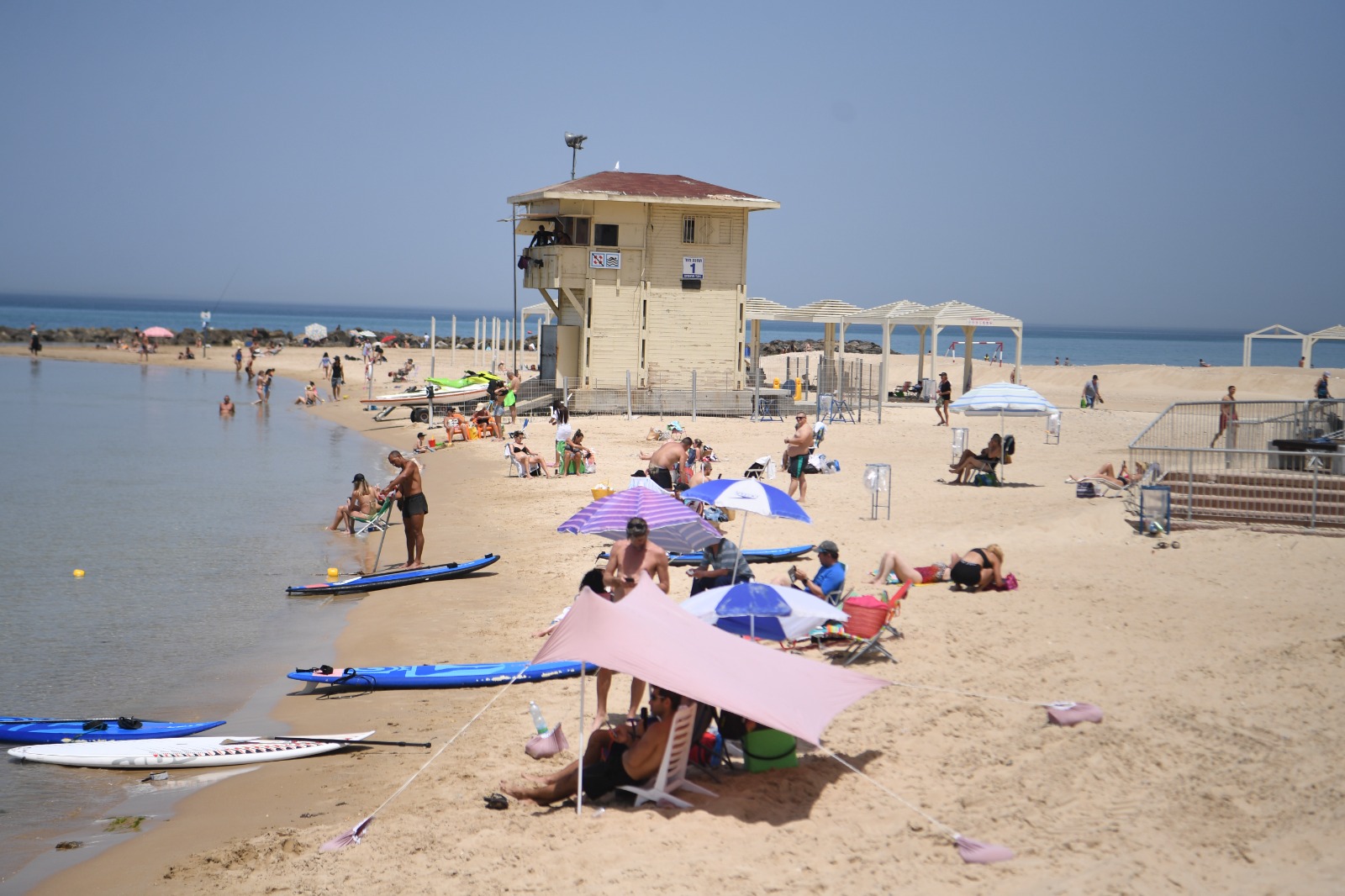 beach haifa summer